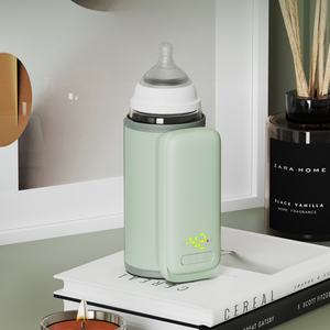 Calentador de Biberones Portátil Recargable, Calentador de Biberones Eléctrico Verde para Bebés con Enchufe USB, Calentador de Biberones Inalámbrico para Viajes - Product Image 2