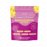 Gummies Probiotiques Féminins OEM avec Écorce d'Orme Rouge, 60 Unités, Saveur Ananas