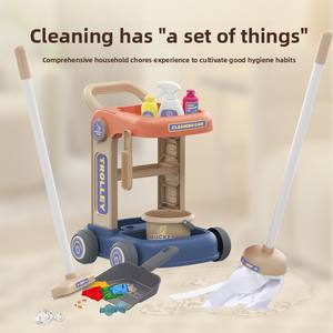 Ensemble de jouets de nettoyage en plastique, <span class=keywords><strong>kit</strong></span> de jeu éducatif pour les tâches ménagères - Product Image 4
