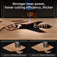 Máquina de Grabado Láser con Logotipo DJ6 Pro, Mini Grabador de Escritorio Cerrado para Madera, Cuero, Acrílico, Etiquetas de Nombre, Regalos, Manualidades, Hogar, USB