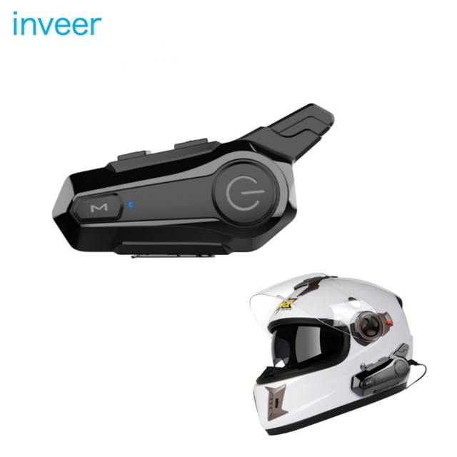 Inveer Over 1000m duplex Intercom blue tooth Headset for Helmet  X1Plus motorcycle communication headset for Helmet