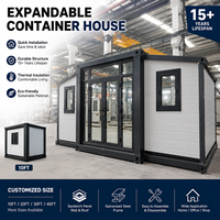Maison conteneur extensible, maison modulaire préfabriquée, 10FT 20FT 30FT 40FT, bâtiment préfabriqué moderne personnalisé