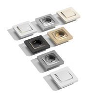 ABUK Interrupteur mural de lumière de sécurité PC de haute qualité protégé contre les surcharges USB-C Schuko multi-prises Prise de courant murale électrique
