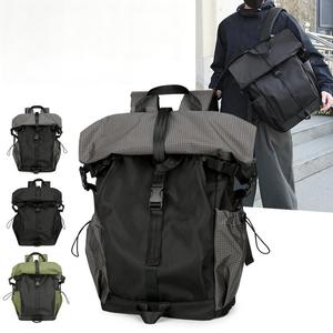 Custom Unisex <b>Roll</b> up Back Pack Black Rolltop Laptop <b>Backpack</b> <b>Waterproof</b> Travel <b>Roll</b> <b>Top</b> Daypack School <b>Backpack</b> Teenager - Product Image 1
