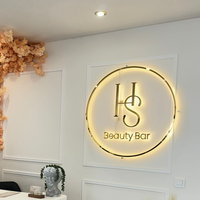 Enseigne Kelly personnalisée pour extérieur, enseigne commerciale 3D éclairée par LED, lettres en relief LED pour les magasins de café, enseignes pour la signalisation directionnelle et la publicité