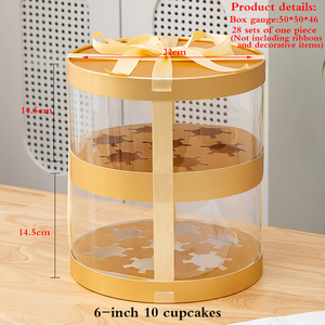 Caixa de embalagem de cupcakes de 6 a <span class=keywords><strong>8</strong></span> polegadas para outros alimentos de boa venda - Product Image 3