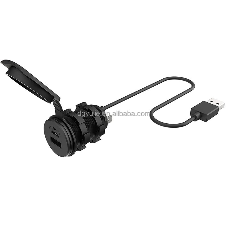 Android Auto Passthrough PowerVolt 27W Dash Port USB Type-C Car Charger  with Power Delivery 3.0