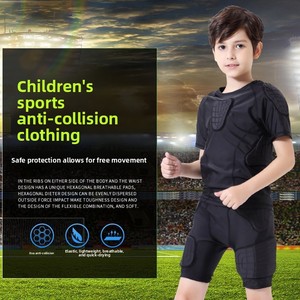 <span class=keywords><strong>KIN</strong></span> - Conjunto Completo de Ropa Deportiva Protectora para Niños, Anti-Colisión, Transpirable, de EVA Suave, para Fútbol y Baloncesto, Camiseta y Pantalones - Product Image 1