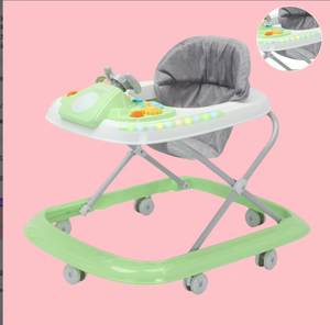 Marche-bébé pliable personnalisable pour enfants avec plateau, <span class=keywords><strong>musique</strong></span>, lumières 7 couleurs, structure en acier inoxydable, construction en plastique, charge 20 kg - Product Image 3