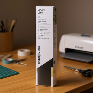 Vinilo inteligente permanente Cricut de 24.1cm x 30.5cm, juego de láminas negras, doradas y plateadas para cortar con la máquina Joy Xtra - Product Image 2