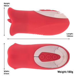 हॉट-सेलिंग सिलिकॉन लिकिंग क्लिट स्कर निप्पल क्लिटर उत्तेजक जीभ गुलाब वाइब्रेटर - Product Image 6