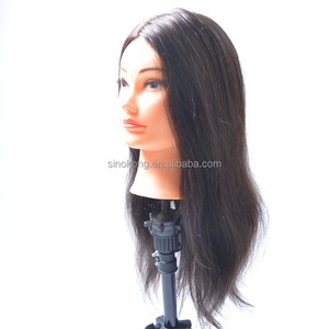 Venta al por mayor de <span class=keywords><strong>pelo</strong></span> indio maniquí cabeza de entrenamiento cabeza de maniquí <span class=keywords><strong>muñeca</strong></span> para Peluqueros - Product Image 2