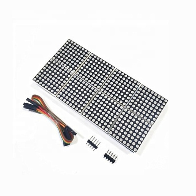 5V Stock MAX7219 1/2/4/8/16 Dot Matrix Module 1/1x2/1x4/1x8/2x2/2x4/2x8 Digit Display Module MCU Control Driver LED Module