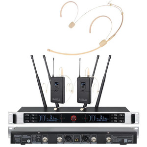 <span class=keywords><strong>UR</strong></span>-3000-H-Q หูฟังไมโครโฟนสำหรับชุดหูฟัง, 2แบบ Dual Channel UHF <span class=keywords><strong>True</strong></span> Diversity ไร้สายคาราโอเกะไมโครโฟนประสิทธิภาพสำหรับชุดหูฟัง - Product Image 2