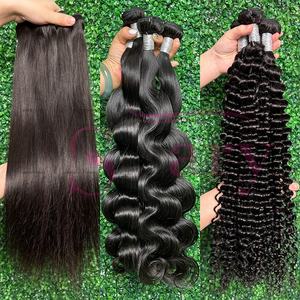 Extensions de Cheveux Humains Bouclés Pixie 100% Cheveux Indiens Bruts avec Closure et Lace Frontal - Product Image 1