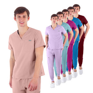 ชุดผ่าตัดพยาบาลสำหรับผู้ชายและผู้หญิงชุดเครื่องแบบแพทย์โรงพยาบาลชุดเสื้อกางเกงกางเกงกางเกงกางเกงกางเกงกางเกงวิ่งขายาวออกแบบโลโก้ได้ตามต้องการ - Product Image 1