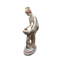 Statue élégante de déesse du foyer inspirée d'Hestia-Mythologie grecque Home Decor
