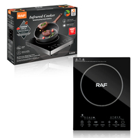 Nouvelle cuisinière électrique infrarouge RAF, plaque de cuisson tactile LED, cuisinière portable pour usage domestique