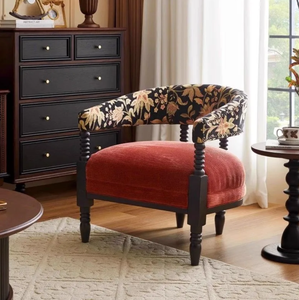 Fauteuil simple moderne <span class=keywords><strong>français</strong></span>, design capitonné, pivotant, pour petit appartement, salon, chaise de loisirs en bois massif - Product Image 1
