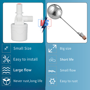 Vanne flottante en plastique de 1/2 pouce, vanne à flotteur automatique pour le contrôle du niveau d'<span class=keywords><strong>eau</strong></span> dans les réservoirs - Product Image 2