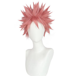 Peluca de Cosplay de Anime <span class=keywords><strong>Fairy</strong></span> <span class=keywords><strong>Tail</strong></span>, <span class=keywords><strong>Natsu</strong></span> Dragneel, AOKG-074 - Product Image 1