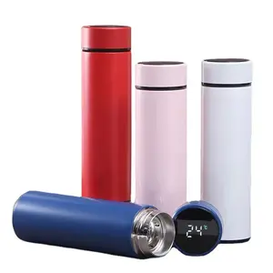 Wholesale Business 500ml Stainless Steel Smart Vacuum Thermos Cup Flask with LED Temperature Display Lid