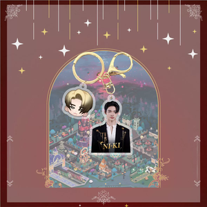 KPOP Idol Group Süße Cartoon-Welt <span class=keywords><strong>NIKI</strong></span> JAKE JAY Jungwon Sunoo Sunghoon Heeseung Kunststoff Charms Schlüssel ring Acryl Schlüssel bund - Product Image 5