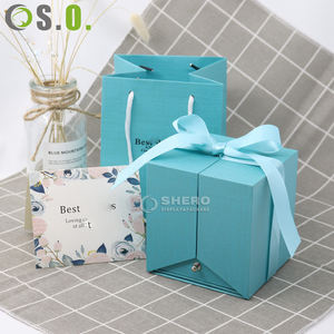 Boîte à fleurs en papier élégante personnalisée, boîte à fleurs en papier haut de gamme pour bague en diamant, boîte à collier avec tiroir, boîte à fleurs pour bracelet, boîtes cadeaux - Product Image 4