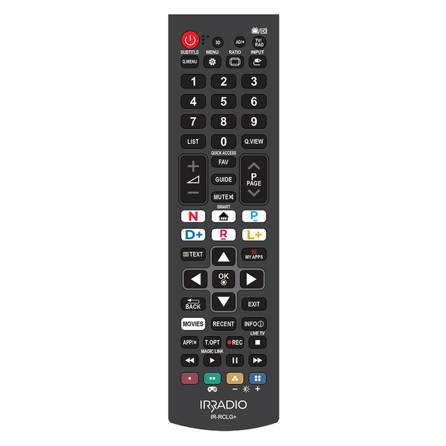 For LG IR-RCLG+ Dedicated Remote Control Silicon Keypad Infrared Function New Condition LED TV Compatible Replacement Voice Box