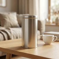 Boîte en fer blanc ronde au design moderne JH pour aliments pour bébés et sandwichs avec impression offset