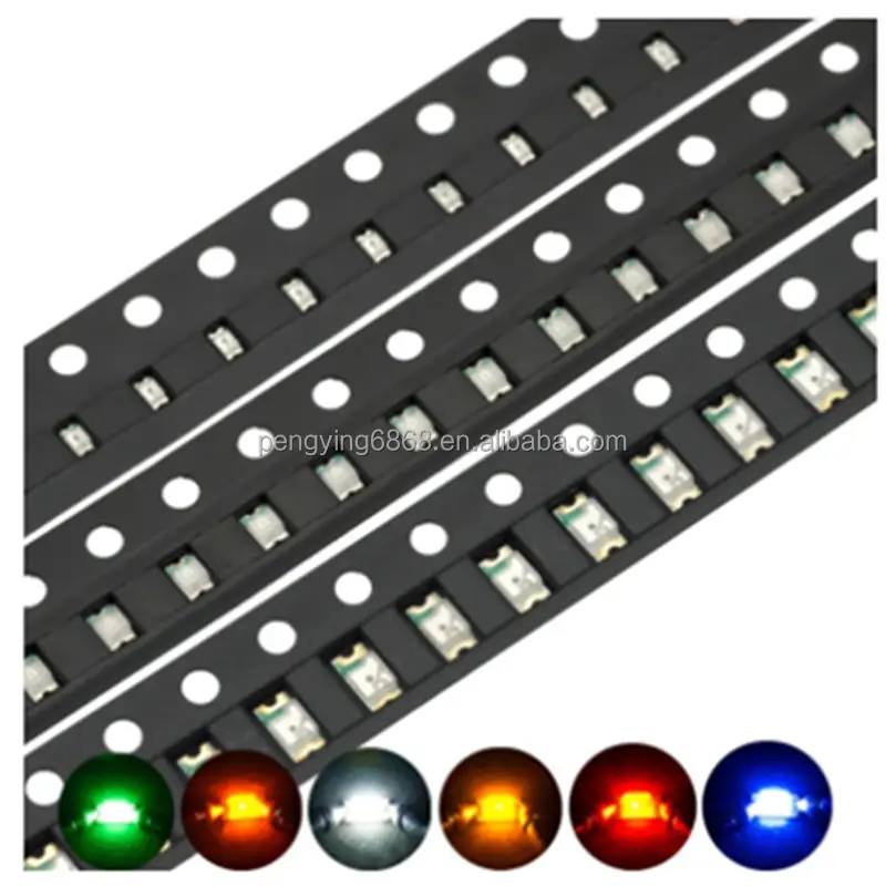 Hot sale and high 0402 0603 0805 1206 1210 SMD LED Diodes light Yellow Red Green Blue White 4000PCS 3000PCS 2000PCS