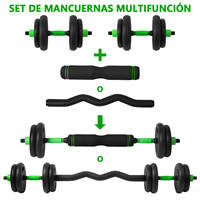 Juego de Mancuernas Ajustables de 10-40 kg en Stock en España para Fitness con Barras Blandas Engrosadas Antideslizantes Multifunción para Uso Doméstico en Brazos