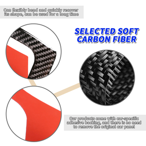 Pour 2019-2022 BMW Série 8 Kits d'intérieur automobile en fibre de carbone souple Autocollant décoratif - Product Image 3