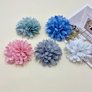 Accesorio de tela con flor de camelia de 20 cm, hecho a mano, para ramillete de boda, sombrero estilo coreano, adorno para zapatos. - Product Image 2