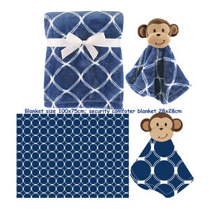 <span class=keywords><strong>Couverture</strong></span> polaire pour enfants, 100% coton biologique, ensemble personnalisé, très doux, en peluche, ours en peluche, singe, bébé, 1 pièce - Product Image 2