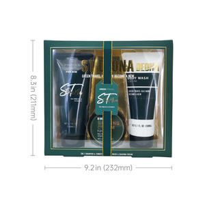 Ensemble cadeau de voyage pour <span class=keywords><strong>homme</strong></span> ST DEONA, 3 pièces, vert, <span class=keywords><strong>shampoing</strong></span>, revitalisant, <span class=keywords><strong>gel</strong></span> <span class=keywords><strong>douche</strong></span>, crème à raser <span class=keywords><strong>2</strong></span> <span class=keywords><strong>en</strong></span> <span class=keywords><strong>1</strong></span> - Product Image 4