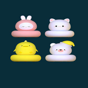 Mini Lámpara Nocturna LED <span class=keywords><strong>de</strong></span> Silicona Suave con Forma <span class=keywords><strong>de</strong></span> Animal <span class=keywords><strong>de</strong></span> Dibujos Animados, Gato, Oso, Conejo, Dinosaurio, para Niños, Decoración <span class=keywords><strong>de</strong></span> Dormitorio Infantil - Product Image 5