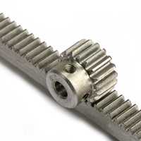 Vente en gros de haute précision M1 M1.5 M2 M2.5 M3 M4 M5 Crémaillère de direction et pignons de découpe CNC pour machines