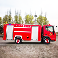 Camion de pompiers diesel à 6 roues, transmission 4x2, avec pompe à mousse pour la lutte contre les incendies d'urgence en zone urbaine et industrielle