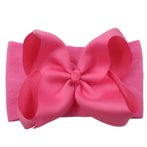 โอเคโบว์รัดผมผ้าไนลอนยืดหยุ่น6นิ้วแบบนุ่มสำหรับเด็กวัยหัดเดิน - Product Image 3