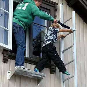 Échelle d'urgence en métal multi-usage 5 7 16 24 marches cueillette de fruits <span class=keywords><strong>40</strong></span> pieds 50 pieds pour bibliothèque - Product Image 3