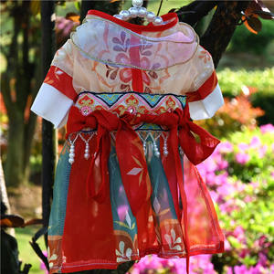 <span class=keywords><strong>Pet</strong></span> Hanfu Características Chinesas Vestuário Cachorro Verão Seção Fina Roupa Do Cão Estilo Antigo <span class=keywords><strong>Pet</strong></span> Dog Dress Cat Vestuário - Product Image 2