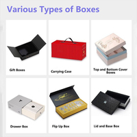 Boîtes d'expédition ondulées colorées haut de gamme, boîtes cadeaux personnalisées en carton, emballage ondulé avec sac cadeau en papier pour la vente au détail