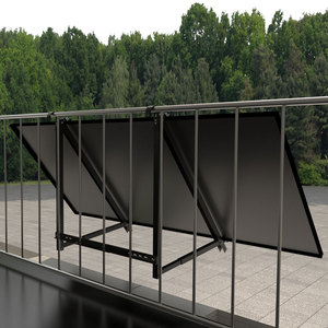 EU Warehouse 800 Watt <strong>Small</strong> on Grid Balcony Solar Glass Curtain <strong>Power</strong> <strong>Plants</strong> Balkonkraftwerk Solar Halterung - Product Image 3