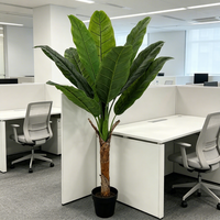 Umweltfreundliche Hochzeitsdekorationen Künstlicher Bananenbaum Langlebiger Kunstbaum für Außen- und Innenbereich Bar Büro Heim Dekorationsartikel