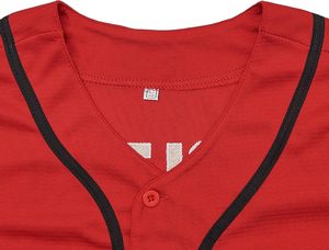 Maillot de baseball pour hommes Wildcats #14 Troy Bolton #8 Chad Danforth Red Polyester XS-XXL Christmas 90s Movie Stitched Jerseys Printed - Product Image 4