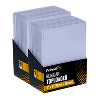 Lot de 25 protège-cartes Premium 3x4 Regular Toploaders et 100 protège-cartes ultra transparents pour cartes de sport, cartes à collectionner, cartes de baseball, jeux TCG