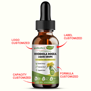 プライベートラベル ロディオラ・ロゼア液滴 - エネルギー、精神的明晰さ、感情的バランスのための自然な健康補助食品 - Product Image 2