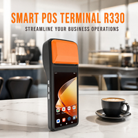 R330S Terminal POS Portátil de 5 Pulgadas con Android 13, WiFi, Pantalla Táctil para Restaurantes, Impresión de Pedidos en Línea