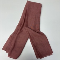 100 couleurs Top vente malaisie écharpe respirant solide voile 110*110cm carré femmes Tudung japonais coton Hijab